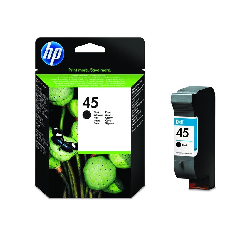 Касета с мастило HP Глава 51645AE, NO 45, 42 ml, Blackна ниска цена с бърза доставка - BestPC.BG