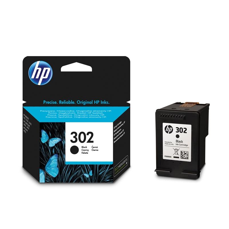 Касета с мастило HP Глава F6U66AE, NO302, 190 страници-5%, Blackна ниска цена с бърза доставка - BestPC.BG