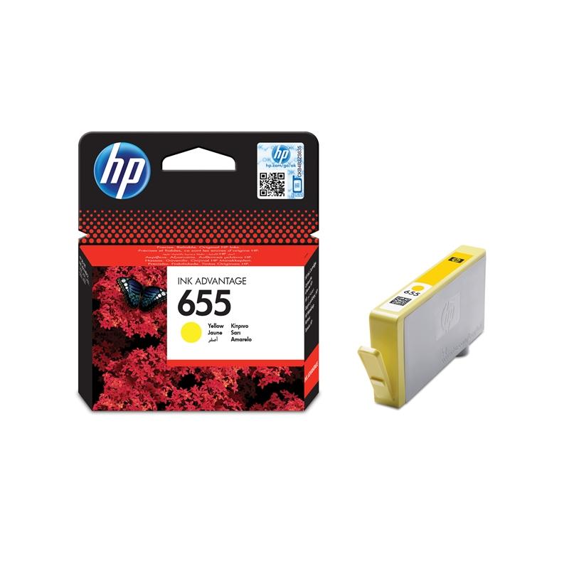 Касета с мастило HP Патрон CZ112AE, NO655, Yellowна ниска цена с бърза доставка - BestPC.BG