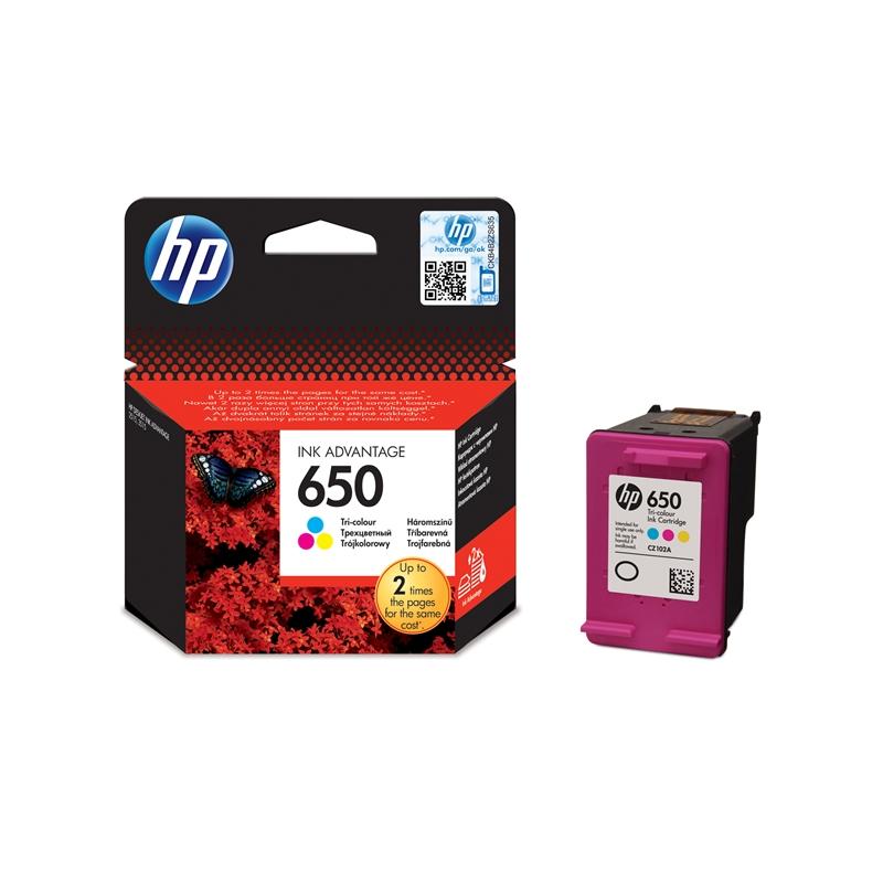 Касета с мастило HP Патрон CZ102AE, NO650, Colorна ниска цена с бърза доставка - BestPC.BG