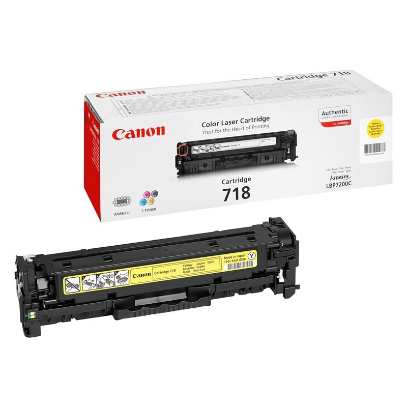 Canon Тонер CRG 718, 2900 страници-5%, Yellowна ниска цена с бърза доставка - BestPC.BG