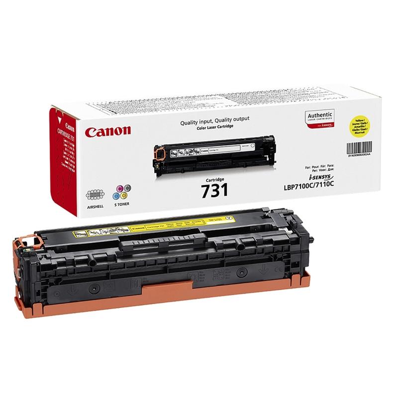 Canon Тонер CRG-731, 1500 страници-5%, Yellowна ниска цена с бърза доставка - BestPC.BG