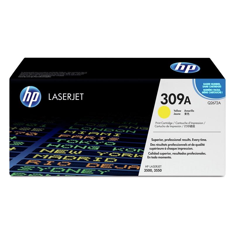 HP Тонер Q2672A, 309A, LJ 3500, 4000 страници-5%, Yellowна ниска цена с бърза доставка - BestPC.BG