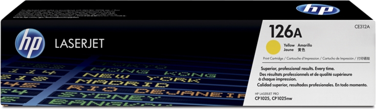 HP Тонер CP1025, 126A, 1000 страници-5%, Yellowна ниска цена с бърза доставка - BestPC.BG
