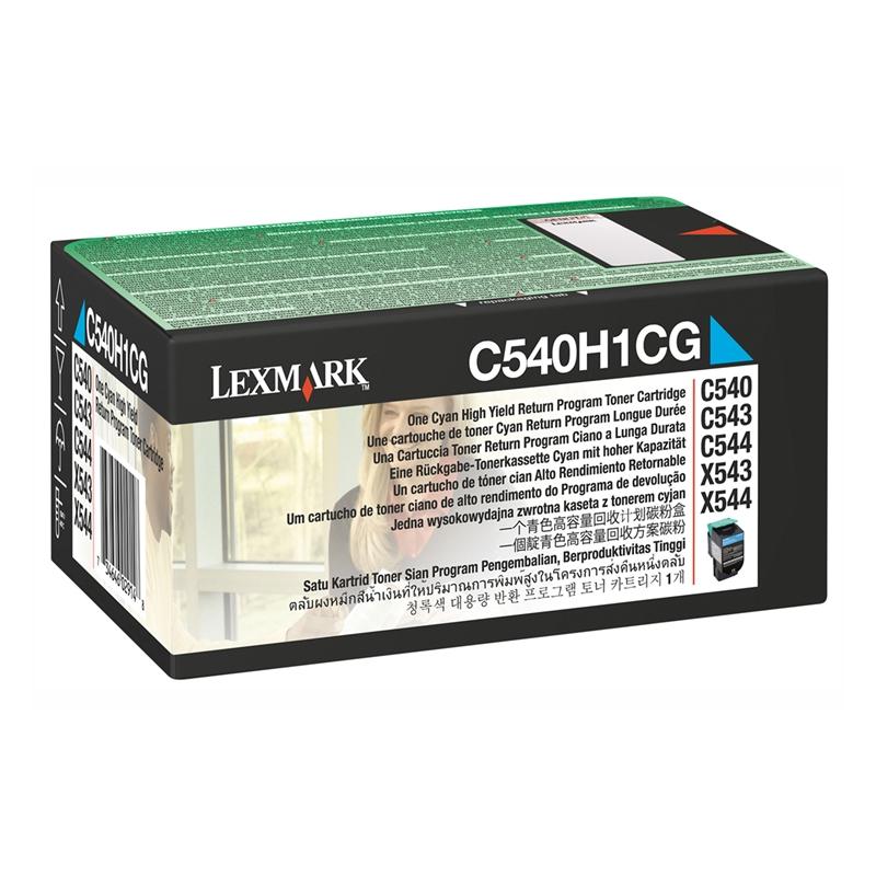 Lexmark Тонер C540H1CG, C540-X544DN, 2000 страници-5%, Cyanна ниска цена с бърза доставка - BestPC.BG