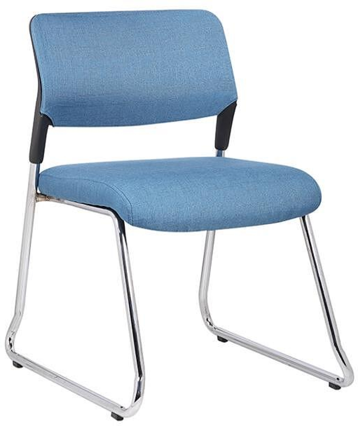 Посетителски стол RFG Evo 4S M, текстил, метална основа, до 120 kg, син, 5 броя в комплектна ниска цена с бърза доставка - BestPC.BG