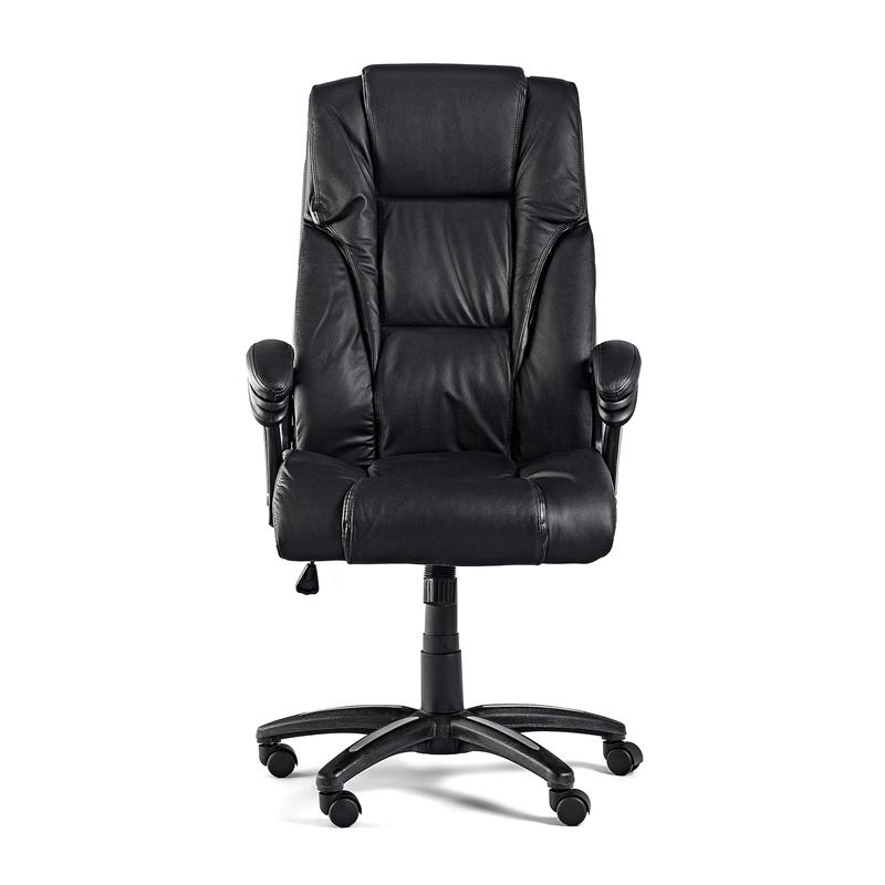 Директорски стол Fuego, естествена кожа, Tilt механизъм, до 130 kg, черенна ниска цена с бърза доставка - BestPC.BG