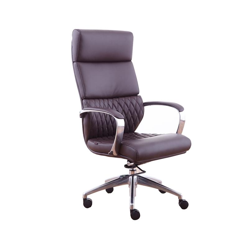 Директорски стол RFG GRANDE HB, екокожа, до 150 kg, кафявна ниска цена с бърза доставка - BestPC.BG