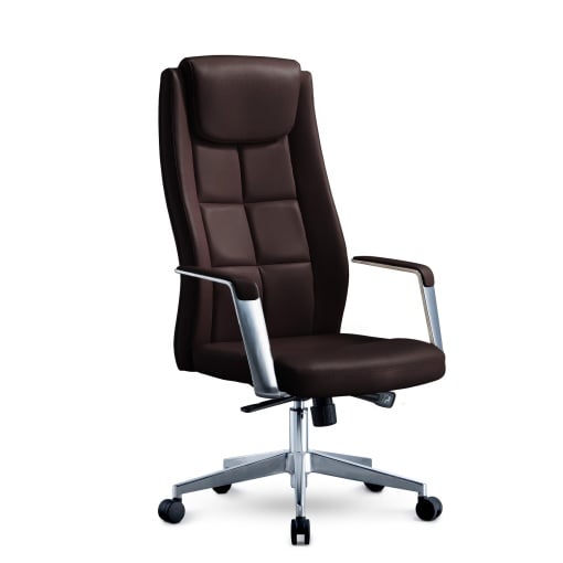 Директорски стол RFG BOGART HB, екокожа, до 150 kg, кафявна ниска цена с бърза доставка - BestPC.BG