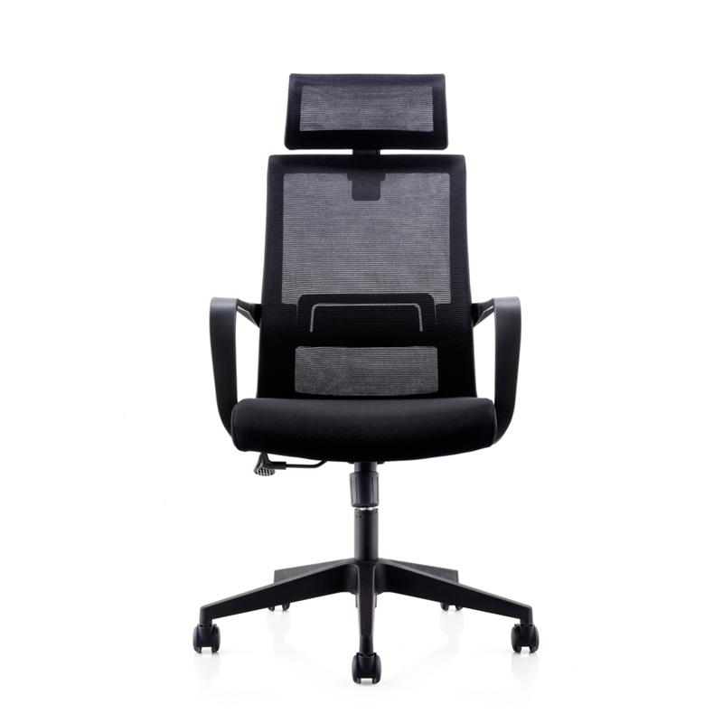 Директорски стол RFG Smart HB, дамаска и меш, Tilt механизъм, до 120 kg, черна седалка, черна облегалкана ниска цена с бърза доставка - BestPC.BG