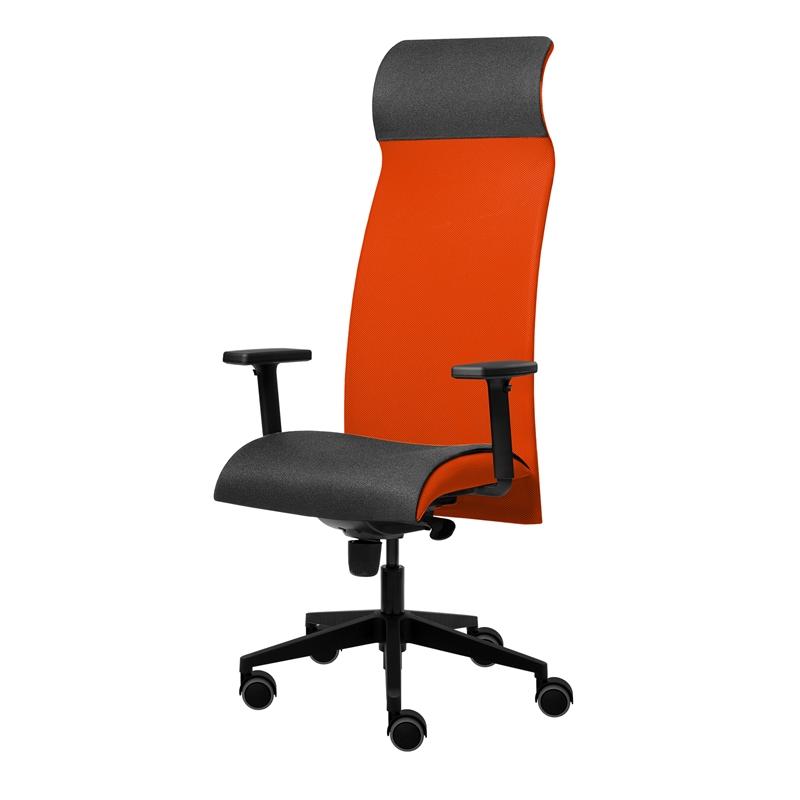 Ергономичен стол Tronhill Solium Executive, дамаска и меш, Synchronous механизъм, до 120 kg, червенна ниска цена с бърза доставка - BestPC.BG