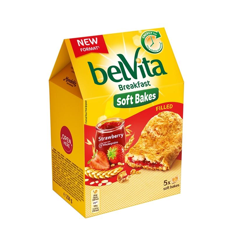 Продукт Belvita Бисквити, меки, с пълнеж ягода, 250 gна ниска цена с бърза доставка - BestPC.BG