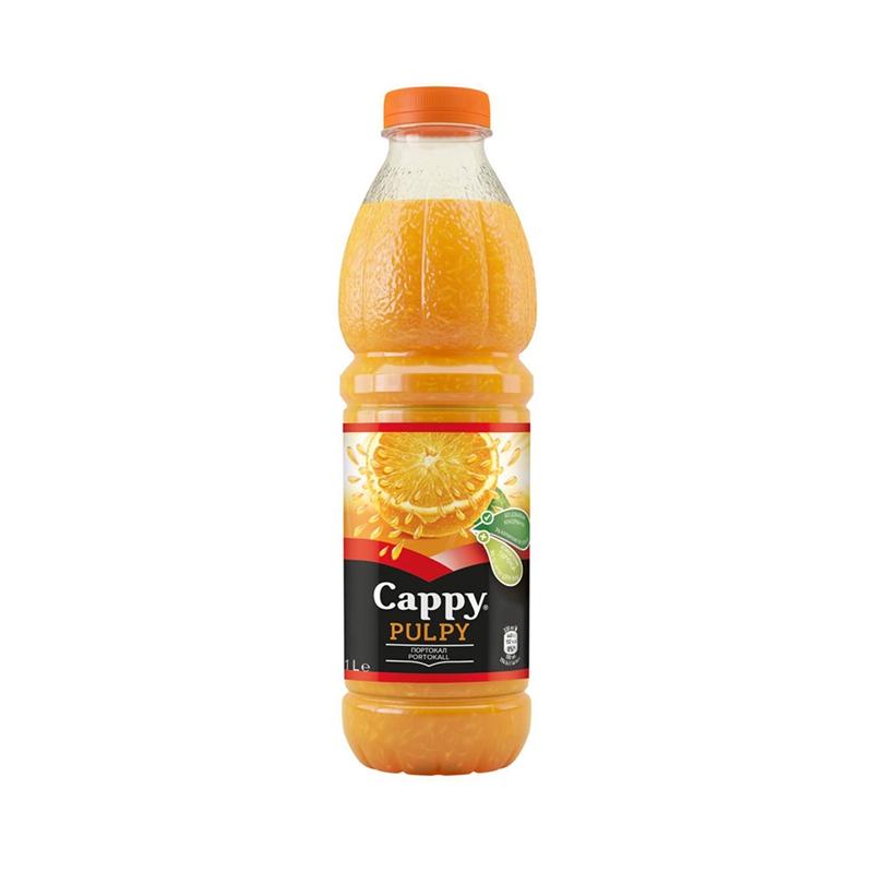 Продукт Cappy Плодова напитка Pulpy, портокал, с парченца плодове, 1 L, в кутияна ниска цена с бърза доставка - BestPC.BG