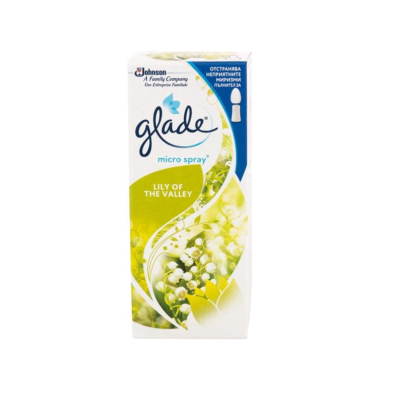 Продукт Glade Пълнител за ароматизатор microspray, момина сълза, 10 mlна ниска цена с бърза доставка - BestPC.BG