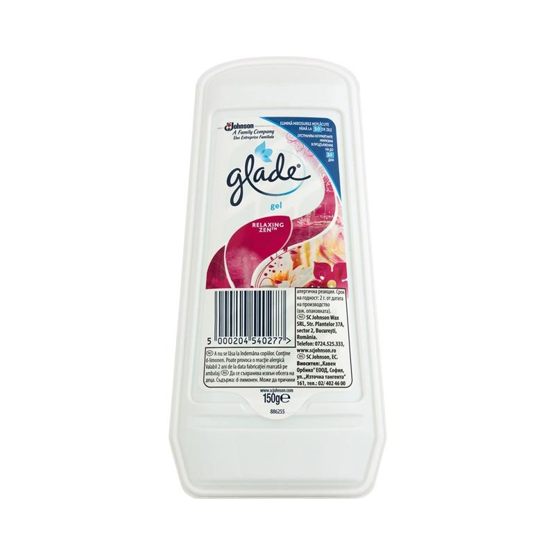 Продукт Glade Ароматизатор, гел, релаксиращ зен, 150 gна ниска цена с бърза доставка - BestPC.BG