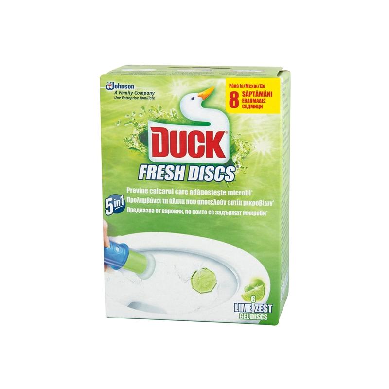 Почистващ продукт Duck Ароматизатор за тоалетна Fresh Discs, гел, лайм, 36 mlна ниска цена с бърза доставка - BestPC.BG