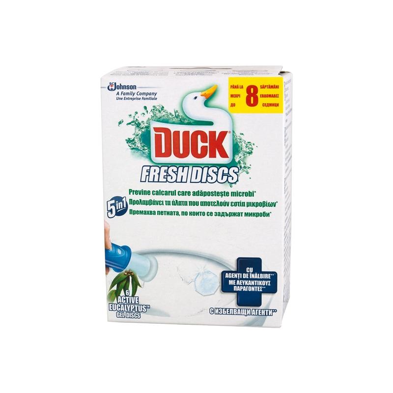 Почистващ продукт Duck Ароматизатор за тоалетна Fresh Discs, гел, евкалипт, 36 mlна ниска цена с бърза доставка - BestPC.BG