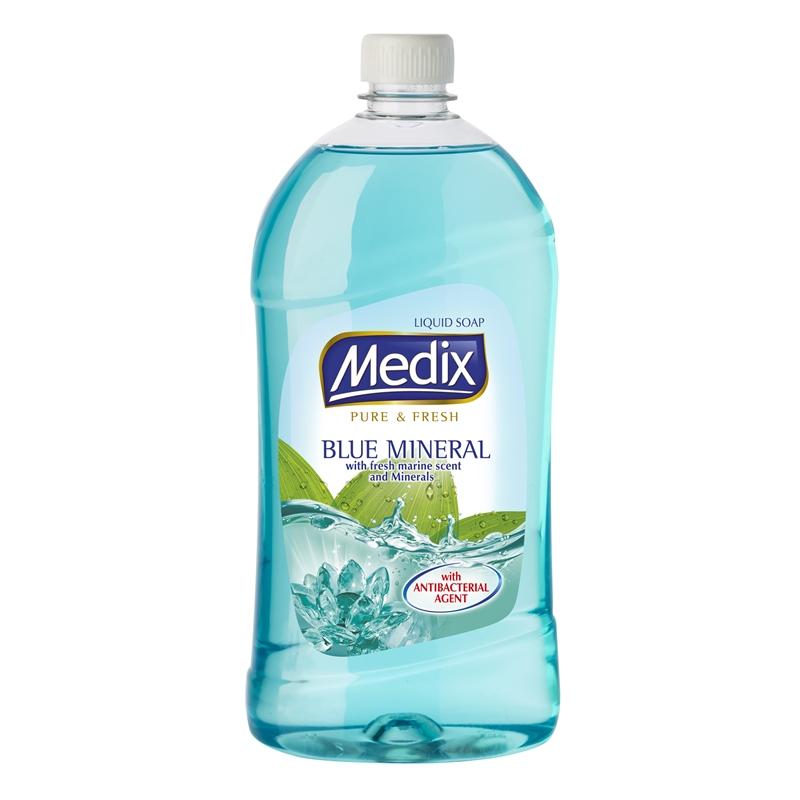 Почистващ продукт Medix Течен сапун Pure Blue Mineral, пълнител, 800 ml, синна ниска цена с бърза доставка - BestPC.BG