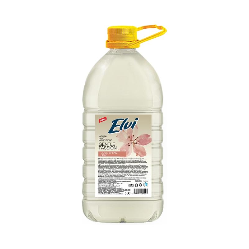 Почистващ продукт Elvi Течен сапун, нежна страст, 5 L, бялна ниска цена с бърза доставка - BestPC.BG