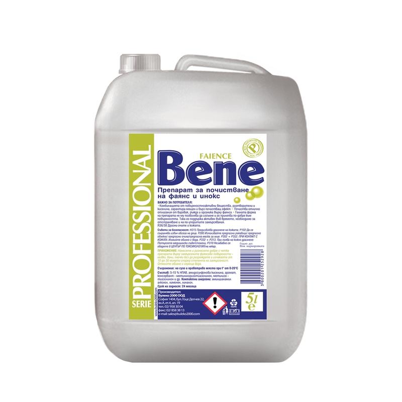Почистващ продукт Bene Препарат за почистване на фаянс, професионален, 5 Lна ниска цена с бърза доставка - BestPC.BG
