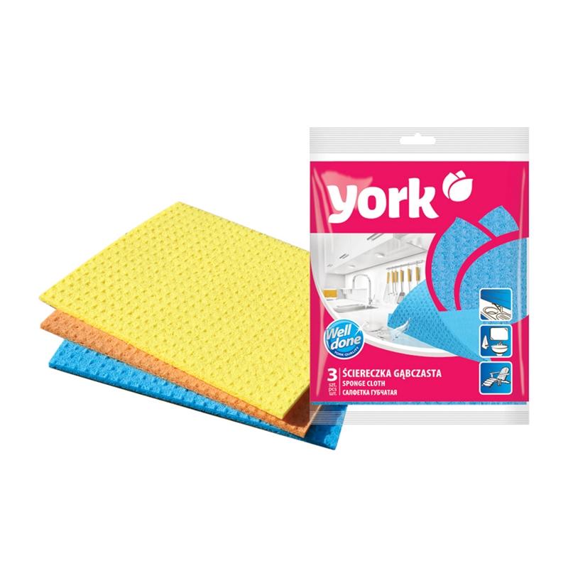 Почистващ продукт York Попивателна кърпа, 3 брояна ниска цена с бърза доставка - BestPC.BG