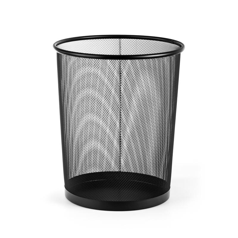 Office 1 Кош за хартиени отпадъци, метален, мрежест, 20 L, черенна ниска цена с бърза доставка - BestPC.BG
