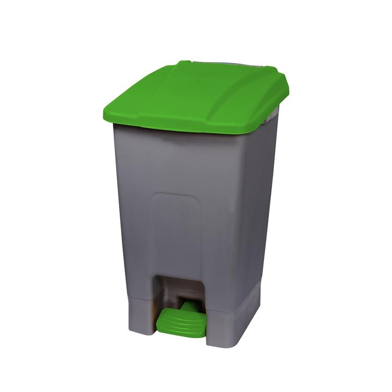 Planet Кош за отпадъци, за разделно събиране, с педал, пластмасов, 70 L, зеленна ниска цена с бърза доставка - BestPC.BG