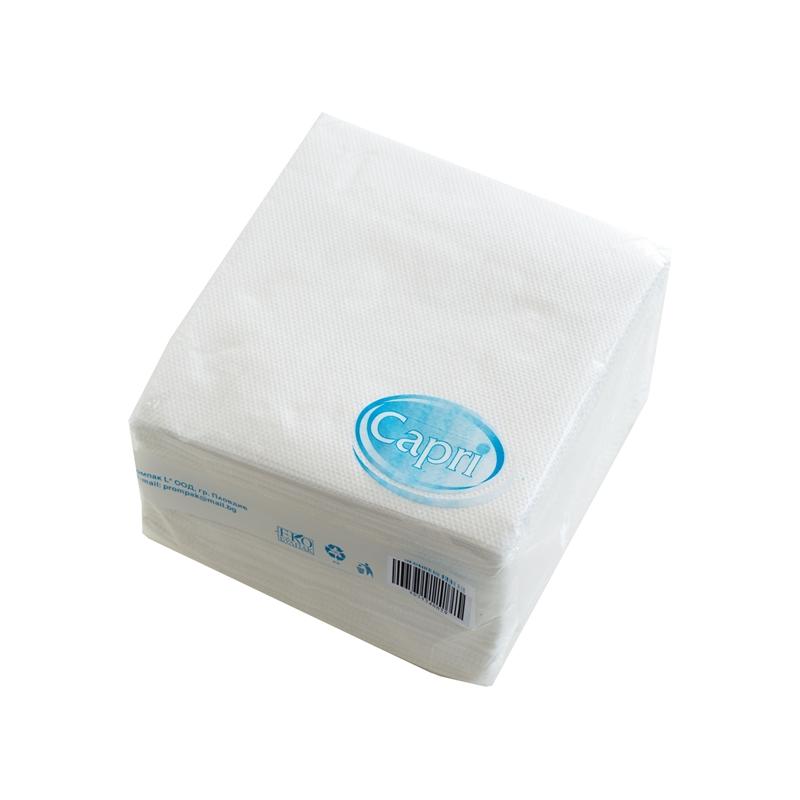 Почистващ продукт Салфетки, 33 x 33 cm, еднопластови, бели, 100 брояна ниска цена с бърза доставка - BestPC.BG