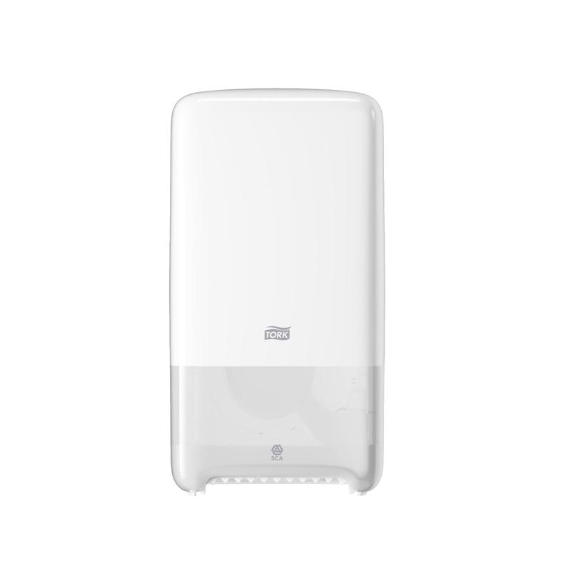 Tork Диспенсър за тоалетна хартия Twin T6, за 2 ролки, бялна ниска цена с бърза доставка - BestPC.BG