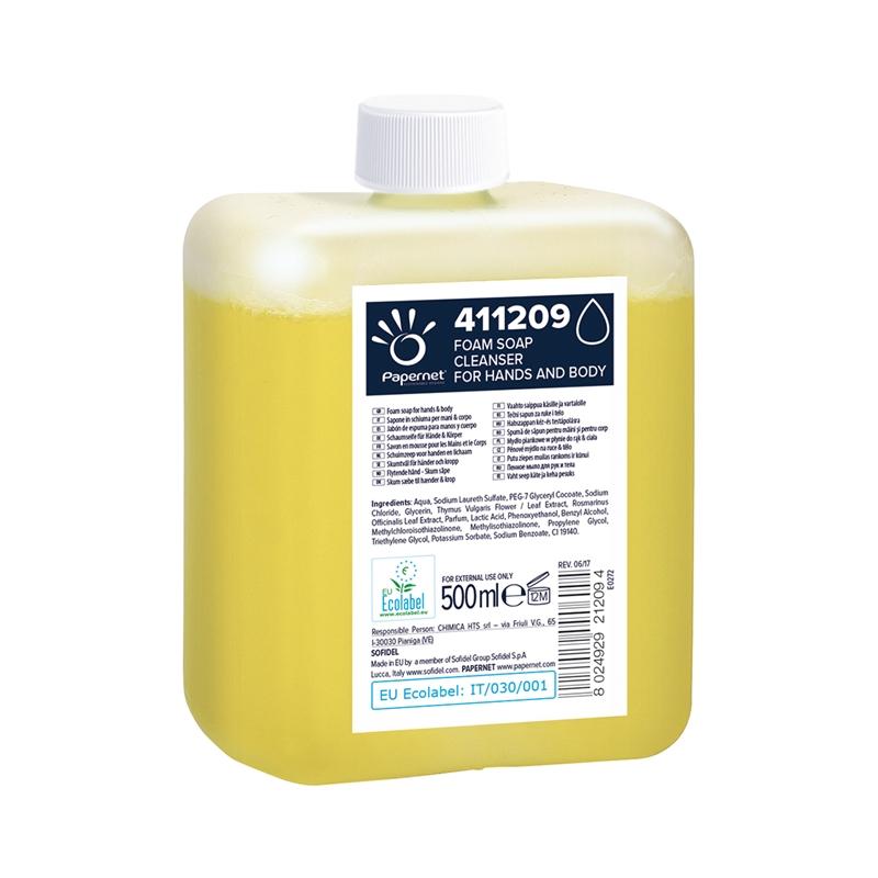 Почистващ продукт Papernet Сапун на пяна, за ръце и тяло, 1250 дози, 500 mlна ниска цена с бърза доставка - BestPC.BG