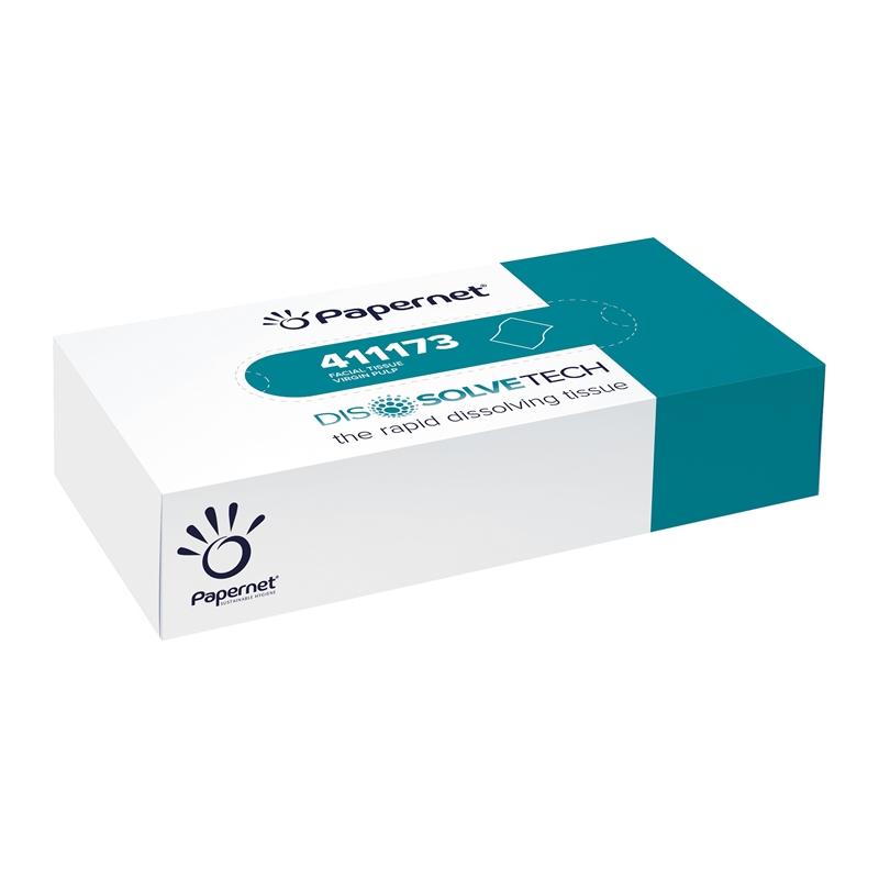 Почистващ продукт Papernet Кърпи за лице Dissolve, двупластови, 20 х 21 cm, 100 брояна ниска цена с бърза доставка - BestPC.BG