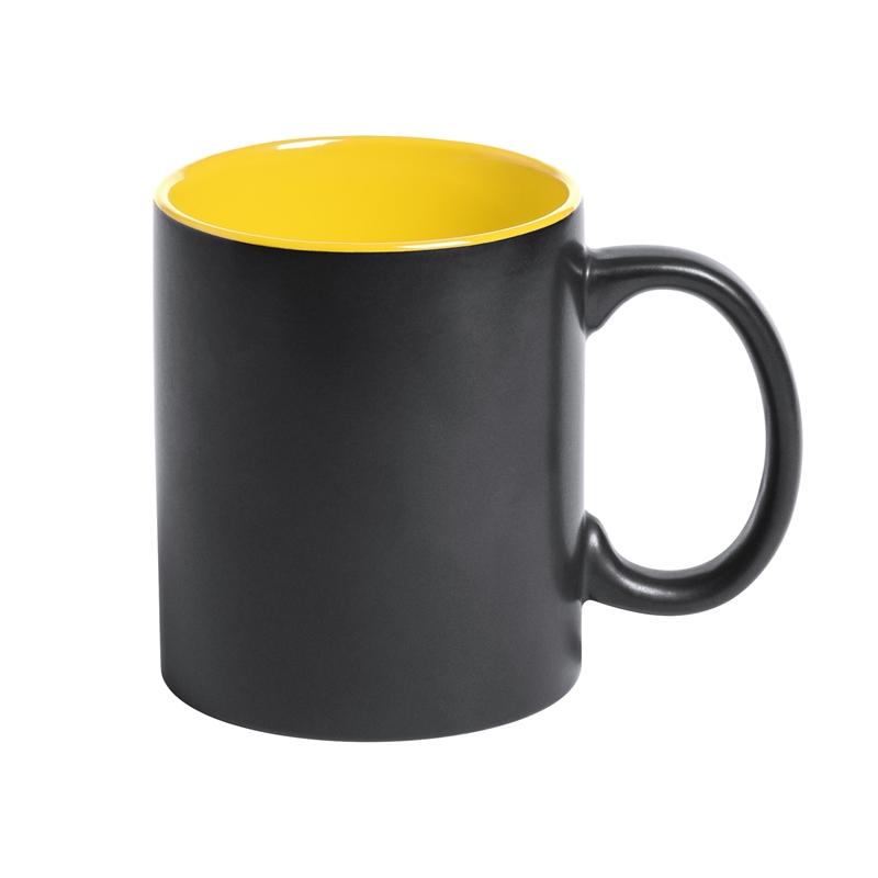 Cool Чаша Bafy, керамична, 350 ml, черно и жълтона ниска цена с бърза доставка - BestPC.BG