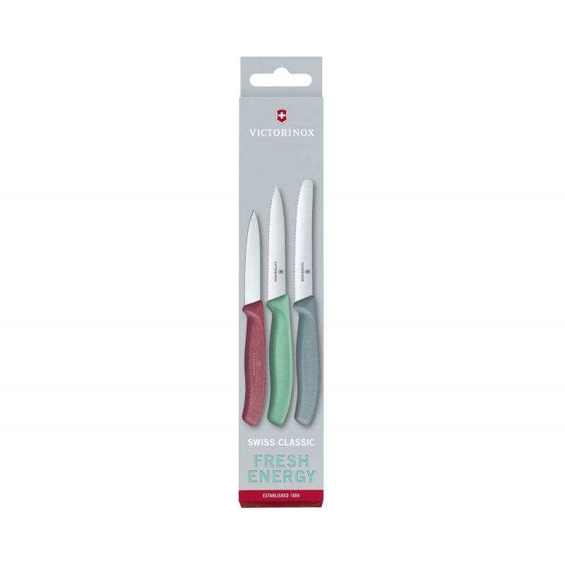 Victorinox Комплект цветни ножове Swiss Classic, 3 брояна ниска цена с бърза доставка - BestPC.BG