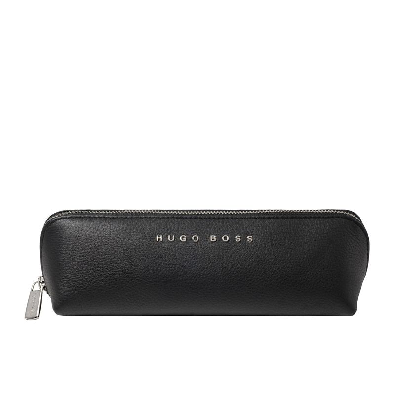 Hugo Boss Калъф Storyline, за пишещи средства, с цип, кожен, черенна ниска цена с бърза доставка - BestPC.BG