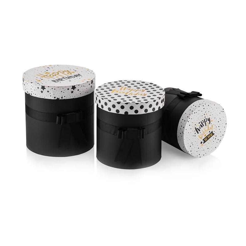 Продукт Gipta Подаръчна кутия Happy Birthday, с капак и панделка, кръгла, Ø 170 х 190 mmна ниска цена с бърза доставка - BestPC.BG