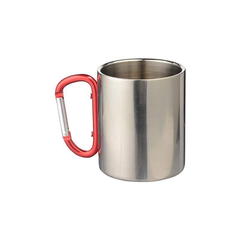 BESTSUB Канче с дръжка карабинер, стоманена, 300 mlна ниска цена с бърза доставка - BestPC.BG