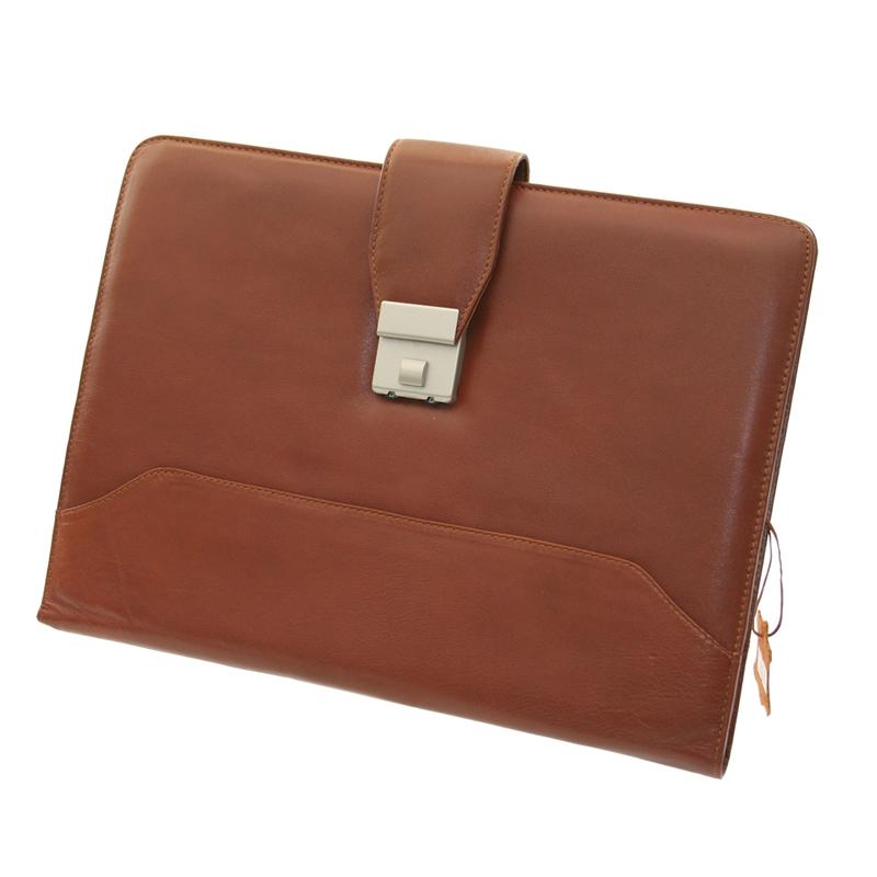 Папка 902, от естествена кожа, с катарама, кафявана ниска цена с бърза доставка - BestPC.BG