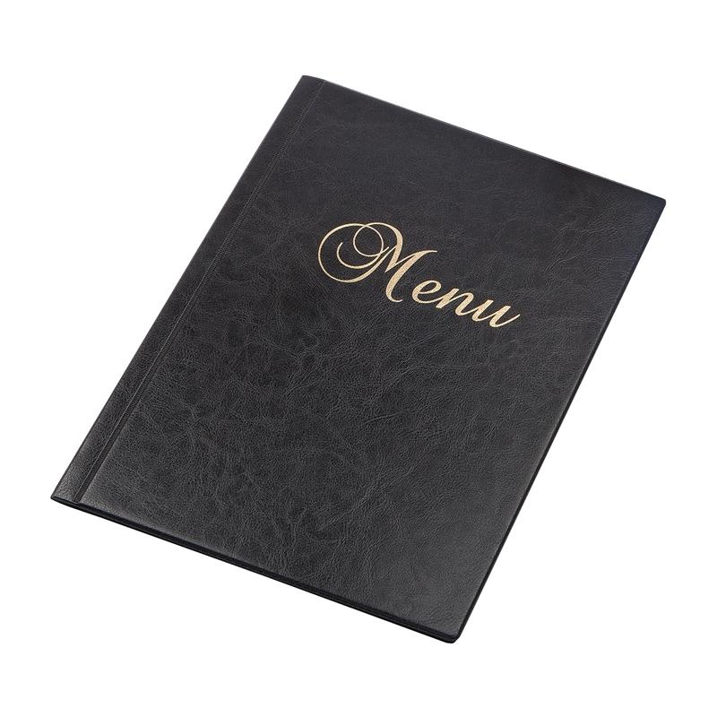 Папка за меню, A4, кожена, 6 джоба, чернана ниска цена с бърза доставка - BestPC.BG
