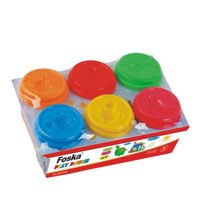 Foska Тесто за моделиране, 60 g, 6 цвятана ниска цена с бърза доставка - BestPC.BG