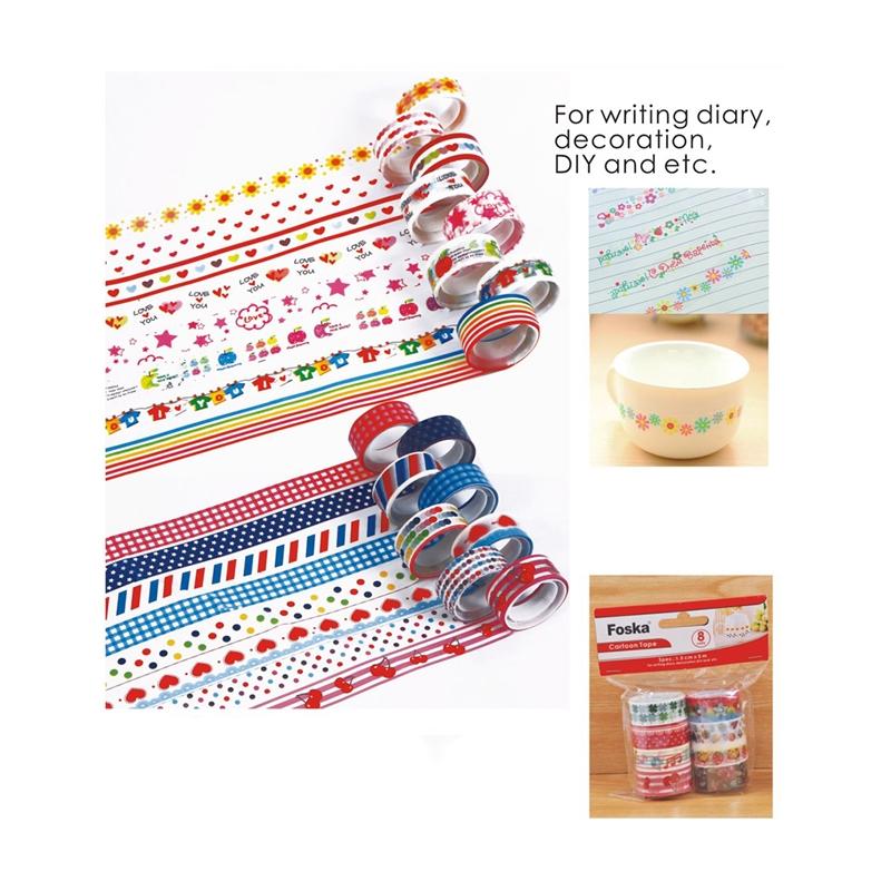 Foska Тиксо с мотиви за декорация, 5 m, 8 брояна ниска цена с бърза доставка - BestPC.BG