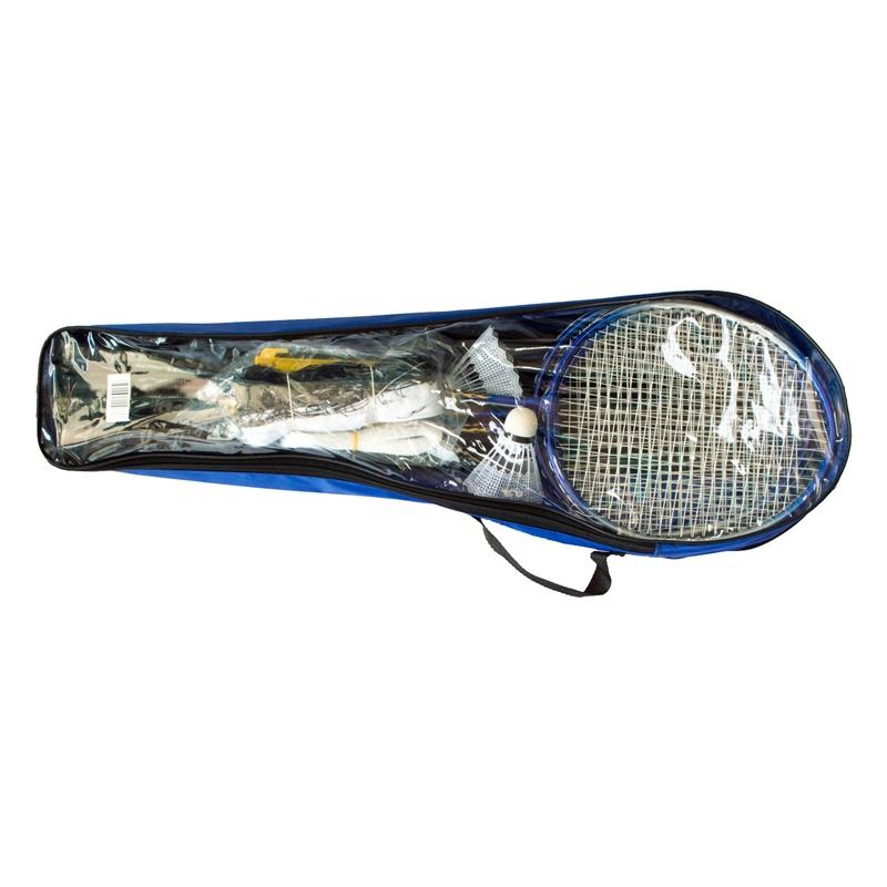 Продукт Комплект за бадминтон, за четирима, с 4 ракети, 2 перца и мрежана ниска цена с бърза доставка - BestPC.BG