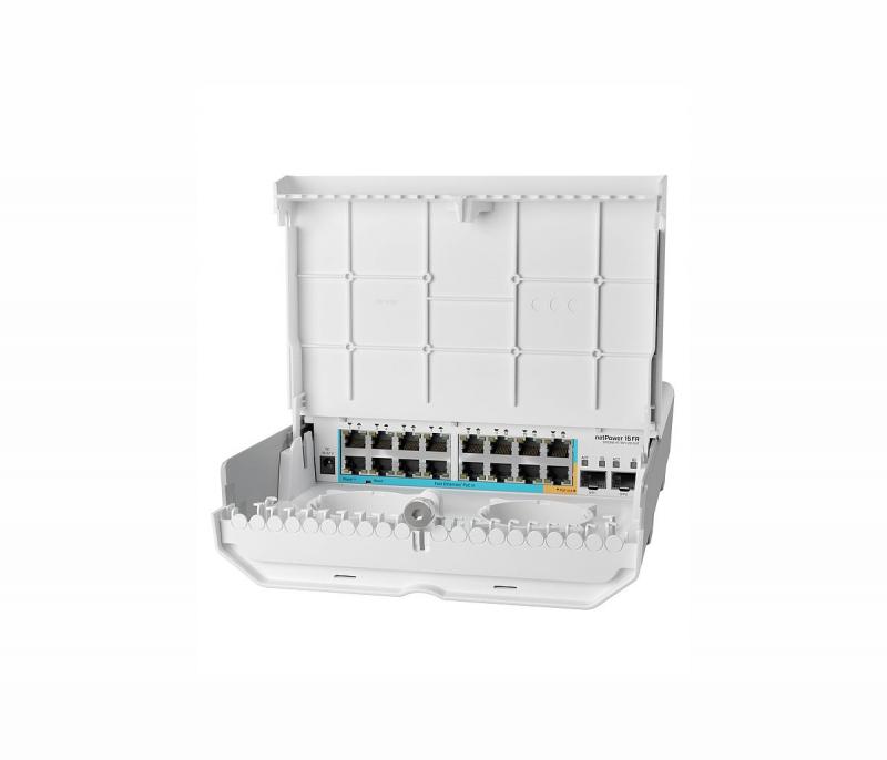 Комутатор/Суич Switch MikroTik CRS318-1Fi-15Fr-2S-OUT, netPower 15FR, 16 10-100 PoE, 2x SFPна ниска цена с бърза доставка - BestPC.BG