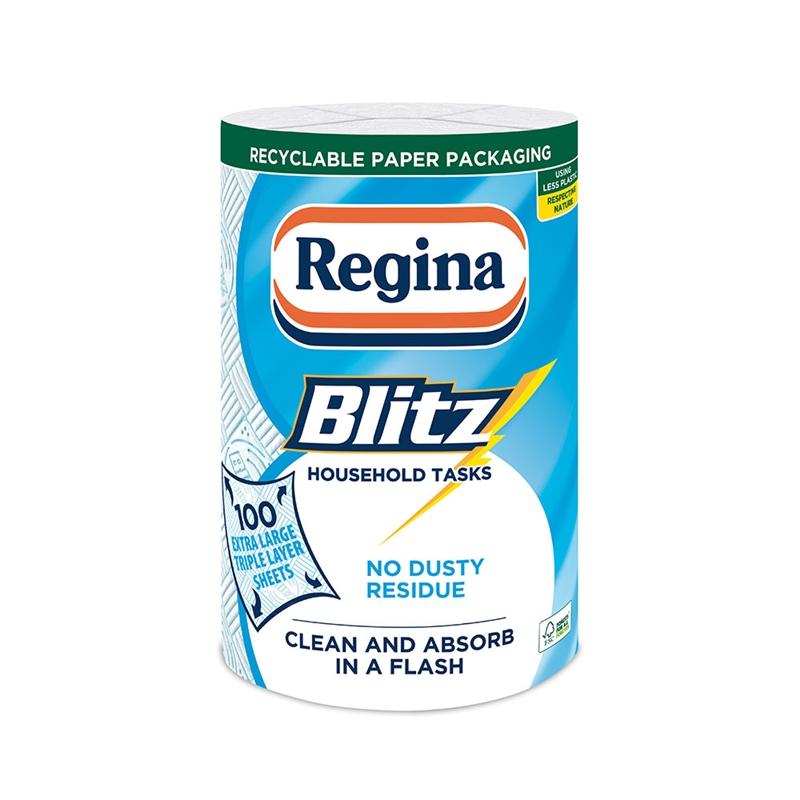 Почистващ продукт Regina Кухненска ролка Blitz, целулоза, трипластова, 1 бройна ниска цена с бърза доставка - BestPC.BG