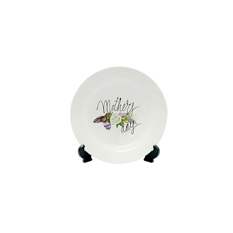 BESTSUB Чиния, стъклена, със стойка, диаметър 19 cmна ниска цена с бърза доставка - BestPC.BG