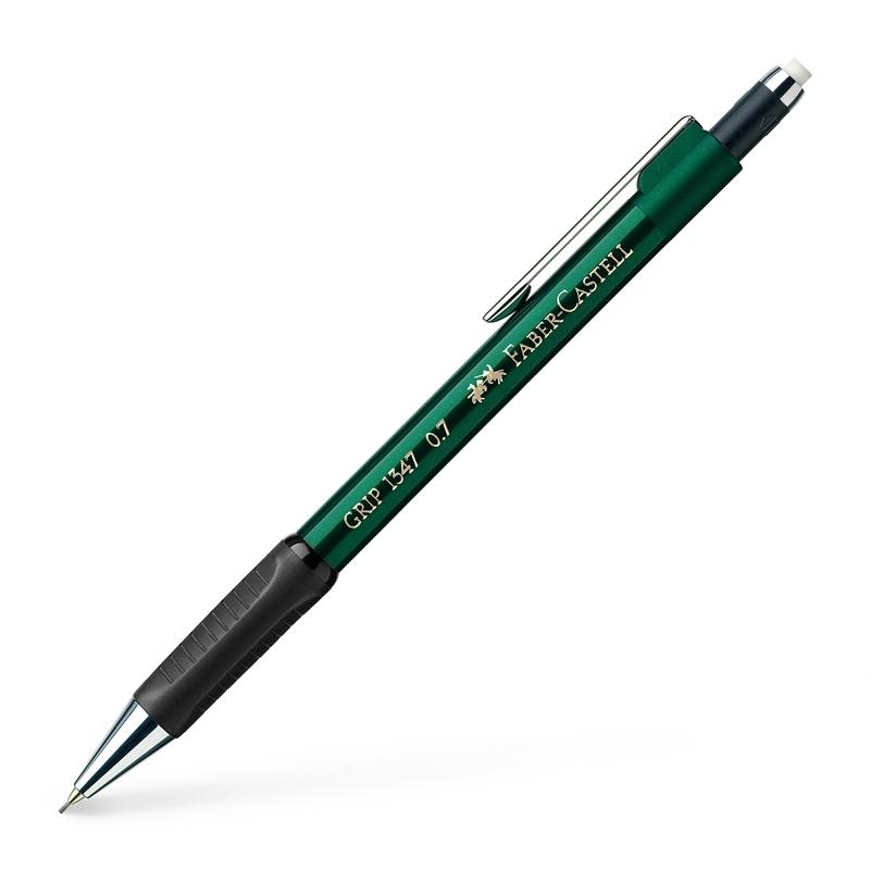 Faber-Castell Автоматичен молив Grip 1347, 0.7 mm, зеленна ниска цена с бърза доставка - BestPC.BG