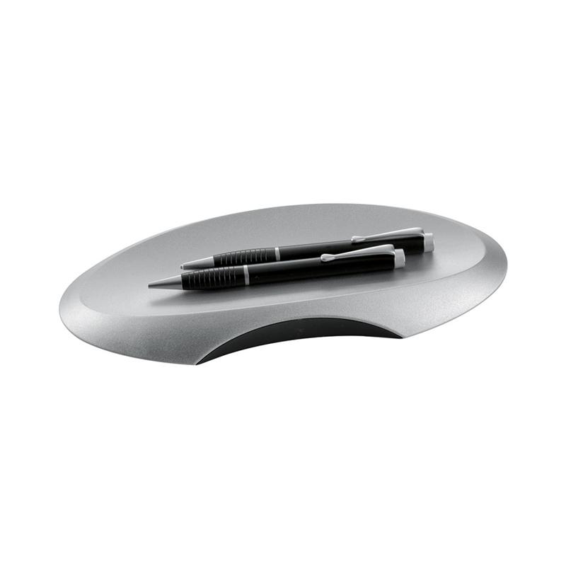 HAN Поставка за пишещи средства Delta, хоризонтална, сребристана ниска цена с бърза доставка - BestPC.BG