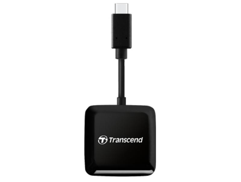 Картов четец Transcend SD-microSD Card Reader, USB 3.2 Gen 1, Black, Type Cна ниска цена с бърза доставка - BestPC.BG