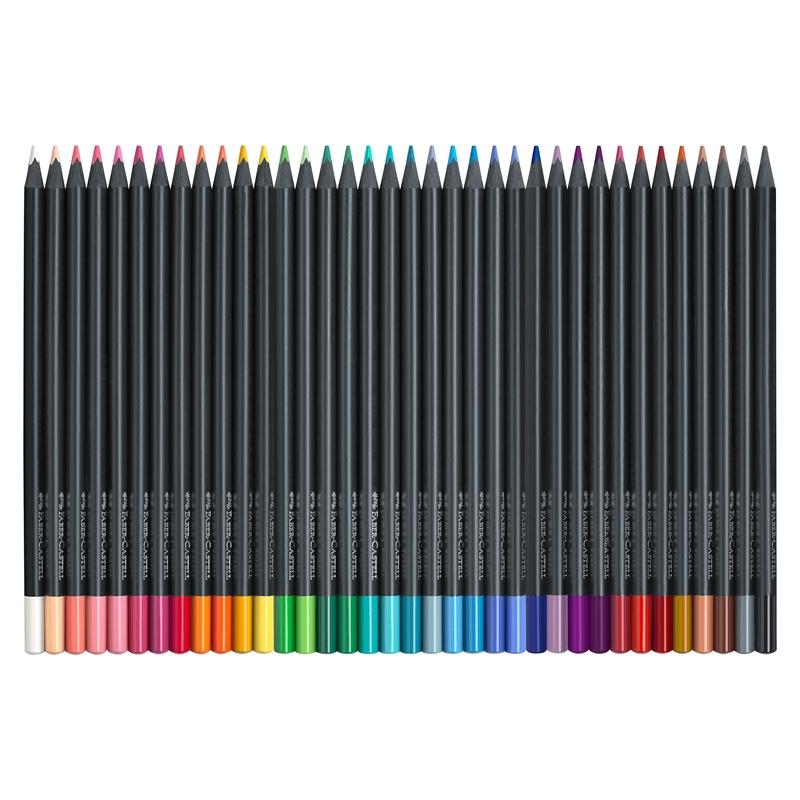 Faber-Castell Цветни моливи Black Edition, 36 цвятана ниска цена с бърза доставка - BestPC.BG