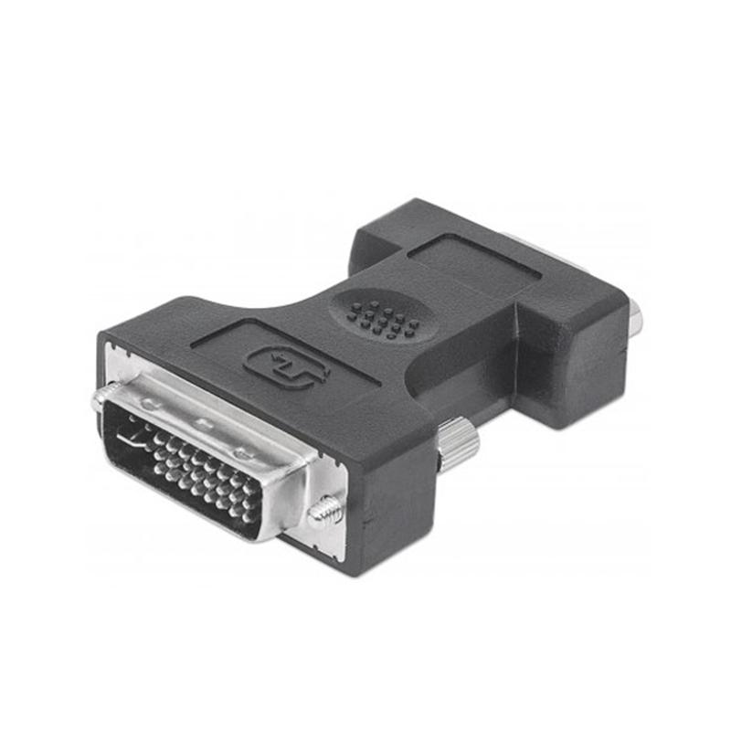 Кабел/адаптер Manhattan Преходник, DVI-I-Male - VGA-Femaleна ниска цена с бърза доставка - BestPC.BG
