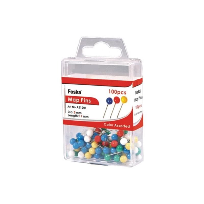 Foska Пинчета за карта, 17 mm, 100 брояна ниска цена с бърза доставка - BestPC.BG